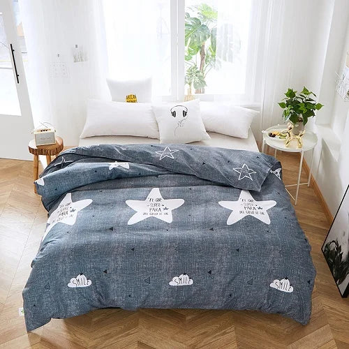 New Product 1pc 100%Polyester Pastoral Style Flowers Colorful Printed Duvet Cover Pi-Mart