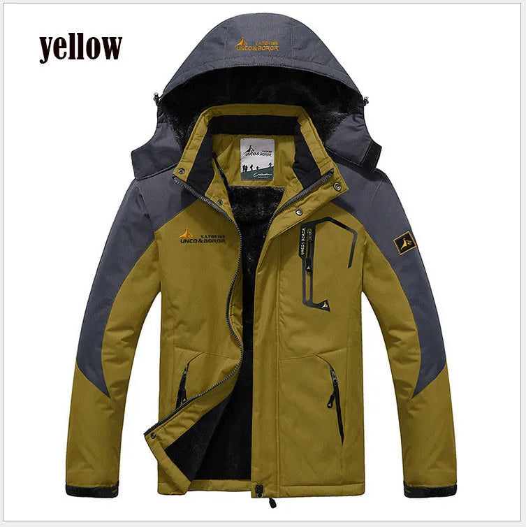 Winter Parka Men Windbreak Plus Thick Warm Windproof Fur Coats Male Military Hooded Anorak Jackets Men's Winter Jackets Pi-Mart