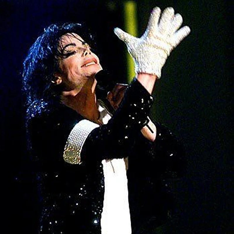 Impersonator Michael Joseph Jackson Costumes Jacket Sequies Black Shining Jacket Pi-Mart