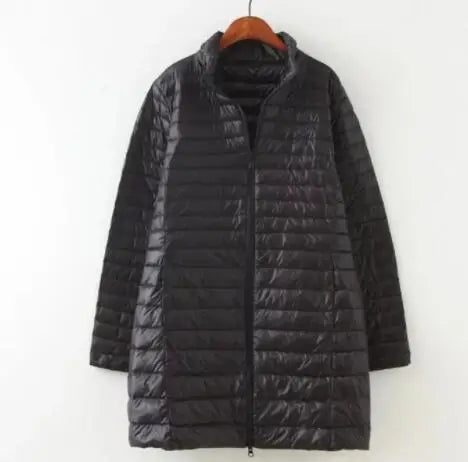 SEDUTMO Winter Down Jackets Women Long Ultra Light Duck Down Coat Slim Puffer Jacket  Autumn Parkas ED619 LadyShow.Store