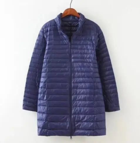 SEDUTMO Winter Down Jackets Women Long Ultra Light Duck Down Coat Slim Puffer Jacket  Autumn Parkas ED619 LadyShow.Store