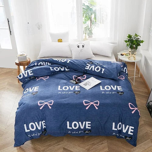 New Product 1pc 100%Polyester Pastoral Style Flowers Colorful Printed Duvet Cover Pi-Mart