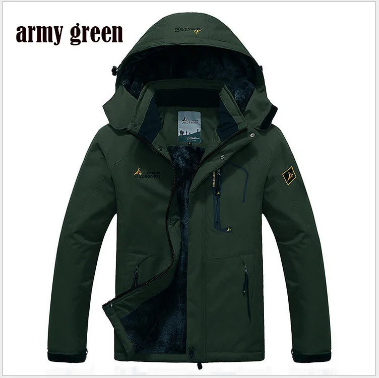 Winter Parka Men Windbreak Plus Thick Warm Windproof Fur Coats Male Military Hooded Anorak Jackets Men's Winter Jackets Pi-Mart