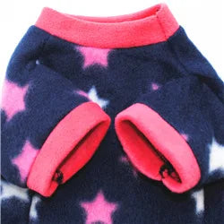 Chihuahua Clothes Cute Printed Small Dog Clothes French Bulldog Dogs Clothes Pets Warm Fleece Dog Winter Coat Puppy Dog Costume Pi-Mart