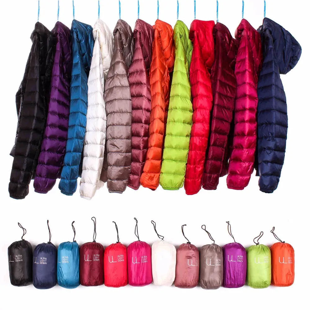 NewBang Brand Women's Down Jackets 90% Ultra Light Duck Down Women Lightweight Coat Hooded Female Windbreaker Parka Plus Coats LadyShow.Store