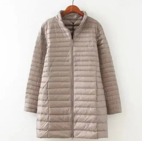 SEDUTMO Winter Down Jackets Women Long Ultra Light Duck Down Coat Slim Puffer Jacket  Autumn Parkas ED619 LadyShow.Store