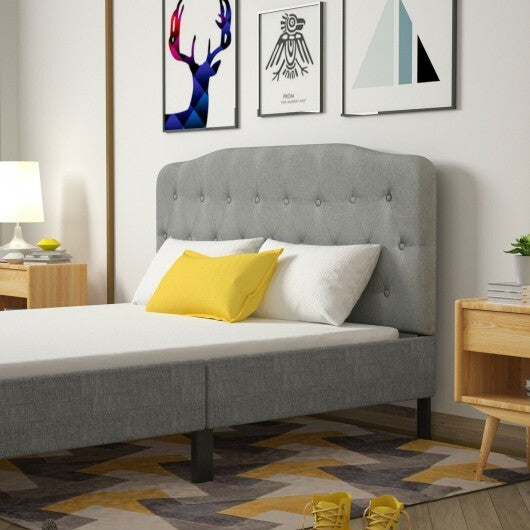 Queen Upholstered Headboard with Adjustable Heights-Light Gray - Color: Light Gray - Size: Queen Size LuxuryLifeWay Online Store
