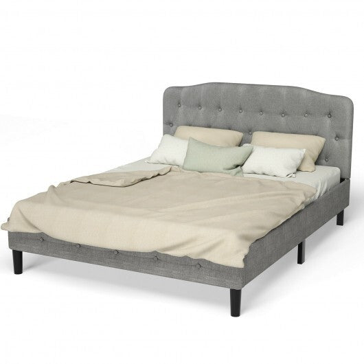 Queen Upholstered Headboard with Adjustable Heights-Light Gray - Color: Light Gray - Size: Queen Size LuxuryLifeWay Online Store