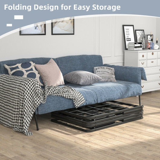 Twin/Full/Queen Size Foldable Metal Platform Bed with Tool-Free Assembly-Full Size LuxuryLifeWay Online Store
