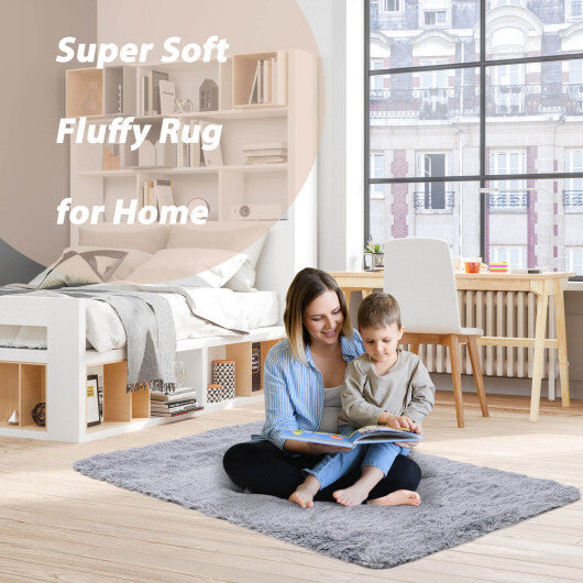 4x6 Feet Modern Soft Shag Rug with Non-slip Grip Dots