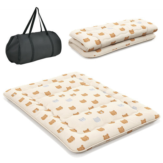 Foldable Futon Mattress with Washable Cover and Carry Bag for Camping-Full Size LuxuryLifeWay Online Store