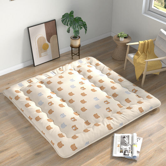 Foldable Futon Mattress with Washable Cover and Carry Bag for Camping-Full Size LuxuryLifeWay Online Store