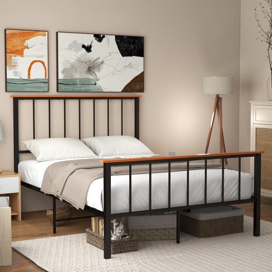 Bed Frame with Headboard and Footboard-Full Size LuxuryLifeWay Online Store
