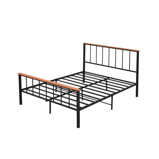Bed Frame with Headboard and Footboard-Full Size LuxuryLifeWay Online Store
