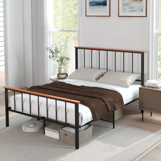 Bed Frame with Headboard and Footboard-Full Size LuxuryLifeWay Online Store