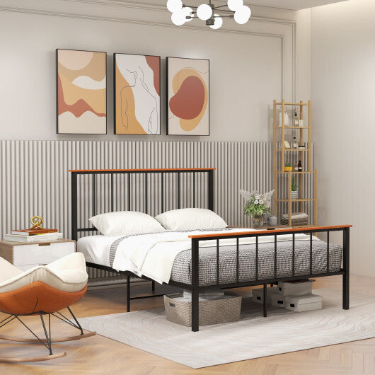 Bed Frame with Headboard and Footboard-Full Size LuxuryLifeWay Online Store