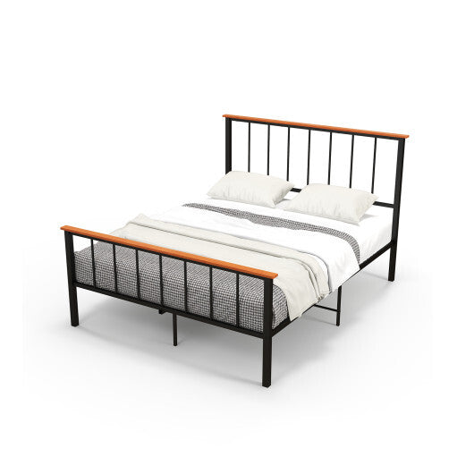 Bed Frame with Headboard and Footboard-Full Size LuxuryLifeWay Online Store