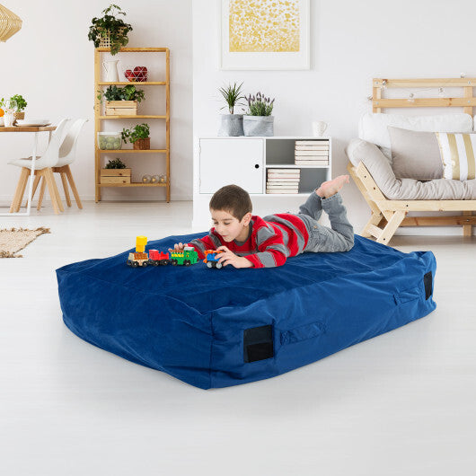 47 x 35.5 Inch Crash Pad Sensory Mat with Foam Blocks and Washable Cover-Black LuxuryLifeWay Online Store