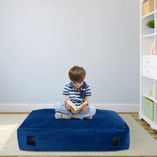 47 x 35.5 Inch Crash Pad Sensory Mat with Foam Blocks and Washable Cover-Black LuxuryLifeWay Online Store