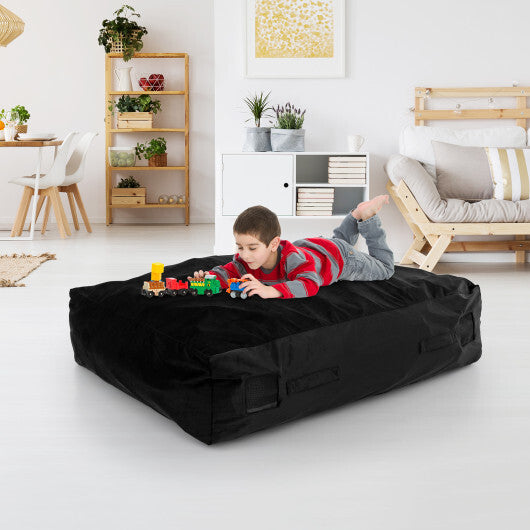 47 x 35.5 Inch Crash Pad Sensory Mat with Foam Blocks and Washable Cover-Black LuxuryLifeWay Online Store