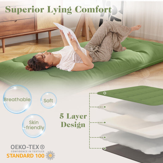 Floor Mattress with Washable Cover and Carry Bag-Full Size LuxuryLifeWay Online Store