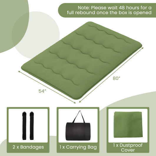 Floor Mattress with Washable Cover and Carry Bag-Full Size LuxuryLifeWay Online Store