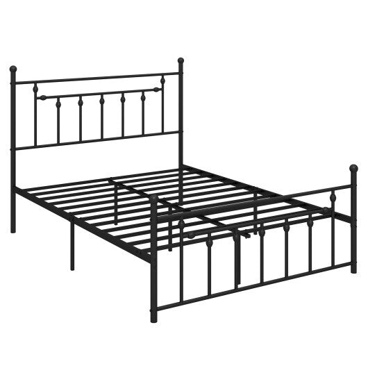 Full/Queen/Twin Size Heavy-duty Metal Bed Frame with Headboard-Twin Size LuxuryLifeWay Online Store