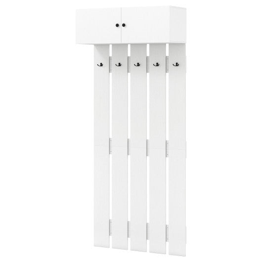 Entryway Wall Coat Rack Wall Mounted Coat Clothes Rack-Rustic Brown LuxuryLifeWay Online Store