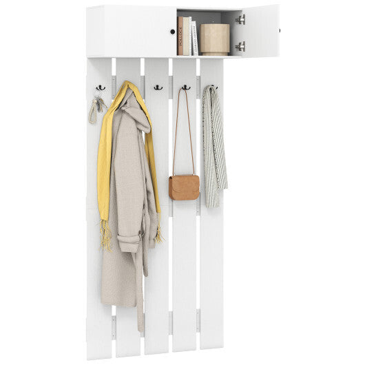 Entryway Wall Coat Rack Wall Mounted Coat Clothes Rack-Rustic Brown LuxuryLifeWay Online Store