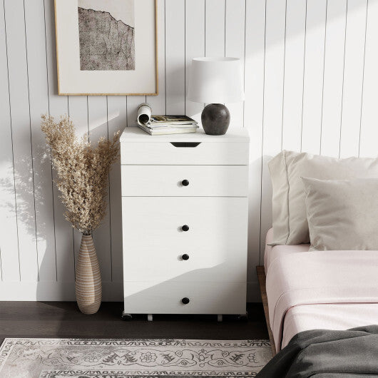 3-in-1 Small Vanity Desk Set with Flip-top Mirror and Lights with Drawers and Stool-White LuxuryLifeWay Online Store