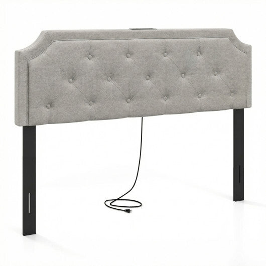 Headboard for Queen and Full Size Bed Tufted Upholstered Head Board-Gray LuxuryLifeWay Online Store