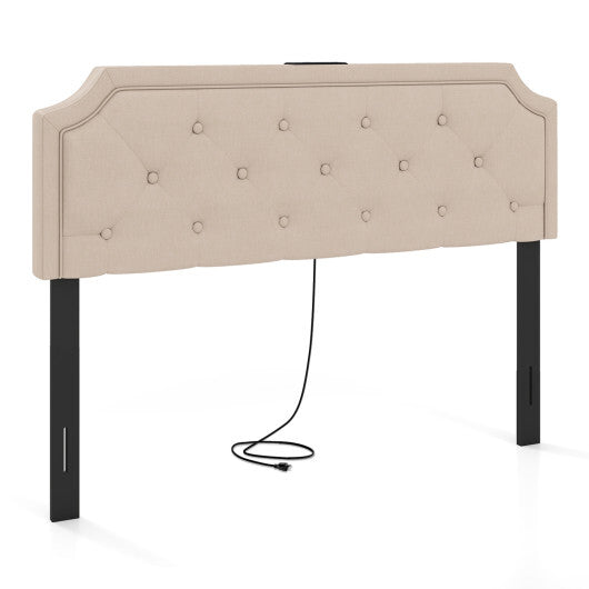 Headboard for Queen and Full Size Bed Tufted Upholstered Head Board-Gray LuxuryLifeWay Online Store