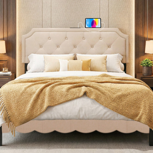Headboard for Queen and Full Size Bed Tufted Upholstered Head Board-Gray LuxuryLifeWay Online Store