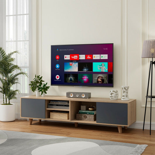 TV Stand Cabinet for TVs up to 65 Inch with Open Shelf for Living Room LuxuryLifeWay Online Store