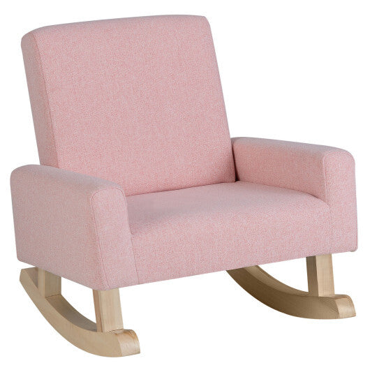 Kids Rocking Chair with Solid Wood Legs-Blue LuxuryLifeWay Online Store