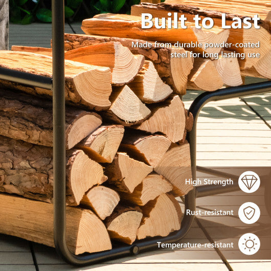 Firewood Log Cart Carrier with Anti-Slip and Wear-Resistant Wheels LuxuryLifeWay Online Store