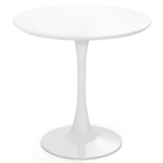 32 Inch Modern Tulip Round Dining Table with MDF Top-White LuxuryLifeWay Online Store