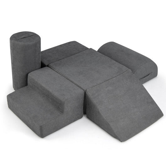 6-Piece Baby Climbing Blocks with 30D High-Density Foam and Carrying Handles-Multicolor LuxuryLifeWay Online Store