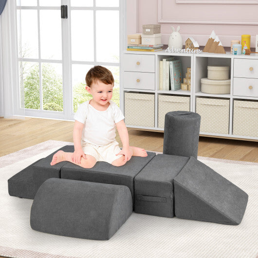 6-Piece Baby Climbing Blocks with 30D High-Density Foam and Carrying Handles-Multicolor LuxuryLifeWay Online Store