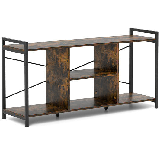 TV Stand for 55 Inch TVs Industrial Entertainment Center-Rustic Brown LuxuryLifeWay Online Store