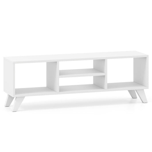 Media TV Console Table with Raised Support Legs-White LuxuryLifeWay Online Store
