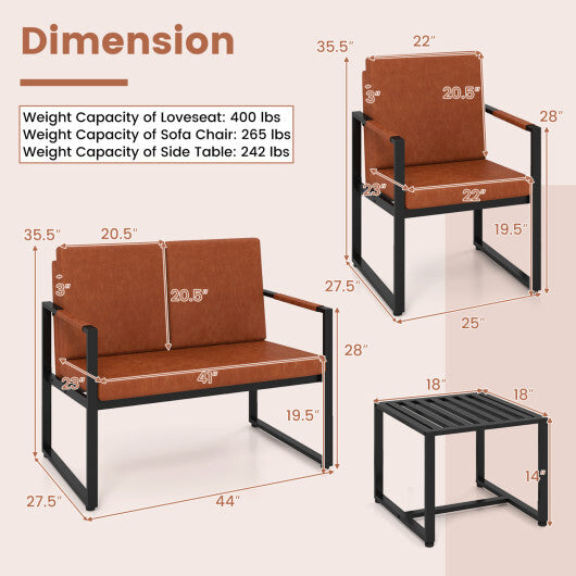 Set of 2 Metal End Tables with Slatted Tabletop-Black LuxuryLifeWay Online Store