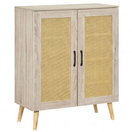 5-Tier Rattan Shoe Cabinet with 3 Removable Shelves-Natural LuxuryLifeWay Online Store