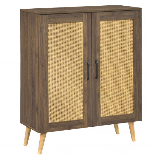 5-Tier Rattan Shoe Cabinet with 3 Removable Shelves-Natural LuxuryLifeWay Online Store