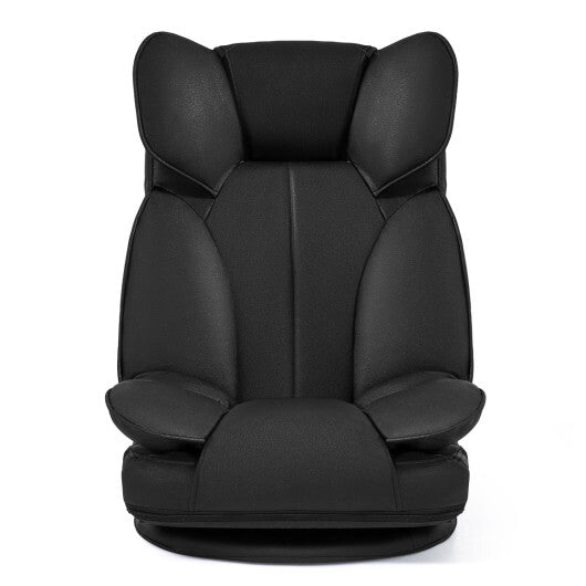 360 Degree Swivel Floor Gaming Chair with 6-Position Adjustable Backrest and Sponge Filling-Gray LuxuryLifeWay Online Store