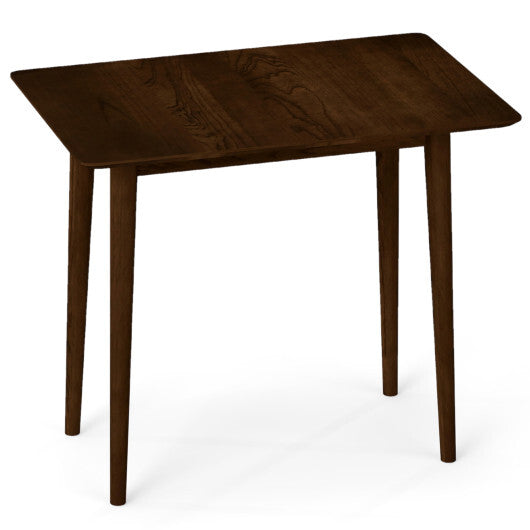 Rectangular Wooden Dining Table for 2-4 34 Inch Farmhouse Solid Wood Kitchen Table-Walnut LuxuryLifeWay Online Store