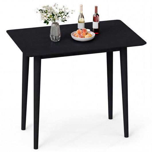 Rectangular Wooden Dining Table for 2-4 34 Inch Farmhouse Solid Wood Kitchen Table-Walnut LuxuryLifeWay Online Store