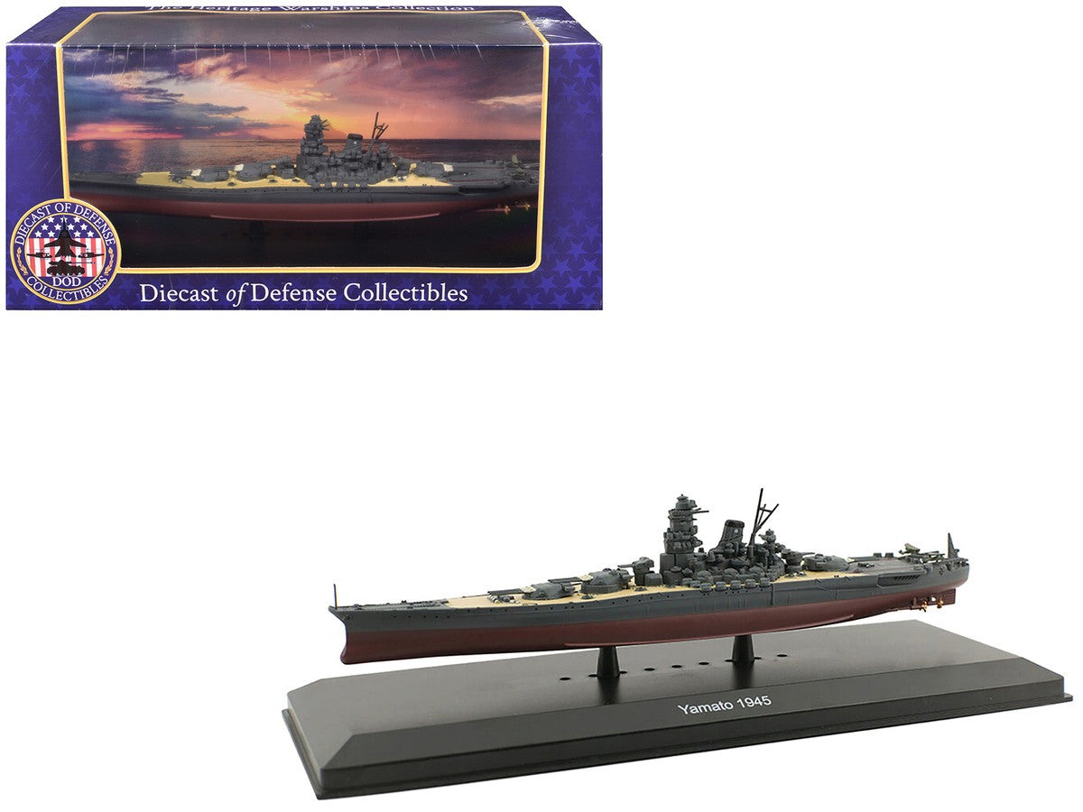 Yamato Battleship "Imperial Japanese Navy" (1945) 1/1100 Diecast Model by Diecast of Defense LuxuryLifeWay Online Store