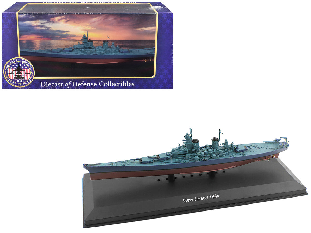 USS New Jersey (BB-62) Battleship (1944) 1/1100 Diecast Model by Diecast of Defense LuxuryLifeWay Online Store