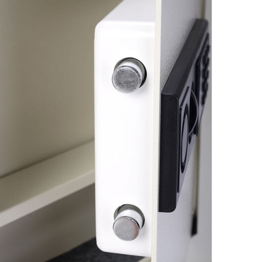 Digital Flat Recessed Wall Safe Security Lock Gun Cash Box-White LuxuryLifeWay Online Store